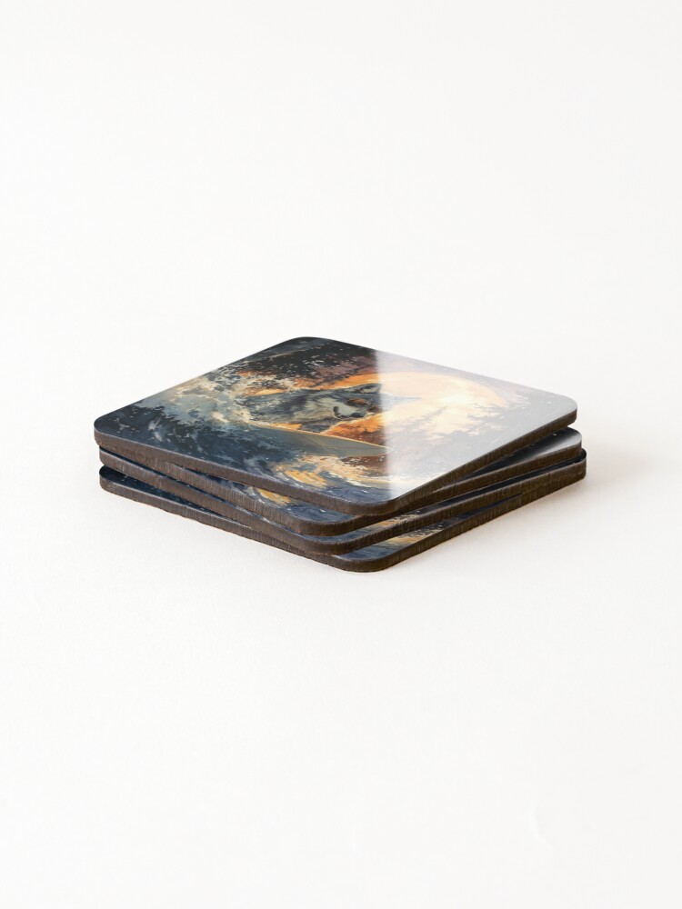 Thumbnail 4 of 5, Coasters (Set of 4), Twilight Ride designed and sold by Daagath.