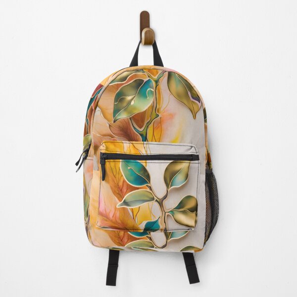 Item preview,  Colorful leaf texture,  gold  blue yellow pattern, leaf pattern, colorful stone, abstracitive leaf, gold leaf designed and sold by KolorellaS.