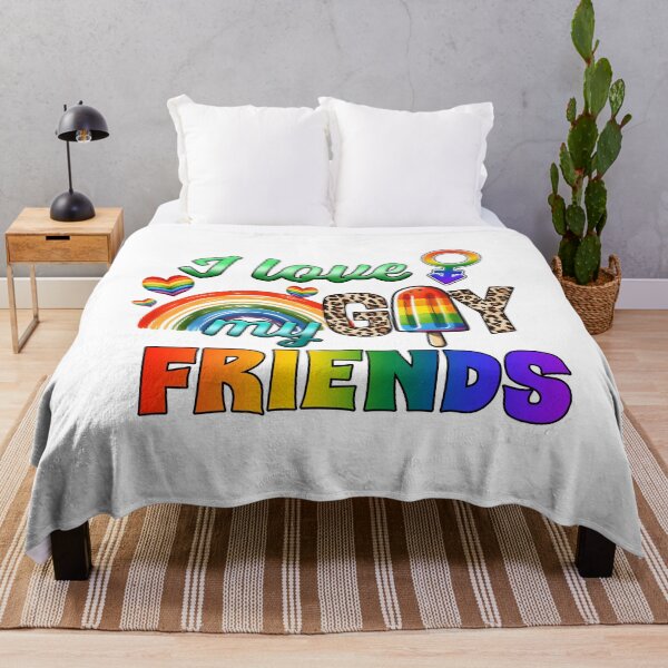 Item preview, I love my gay friends rainbow pride designed and sold by ArtHavenDesign.