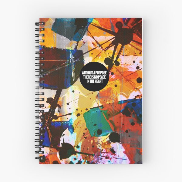 Item preview, Colorful City Art with Inspiring Quote – "Without a Purpose, There Is No Peace in the Heart" – Vibrant AI Design designed and sold by knalpot-design.