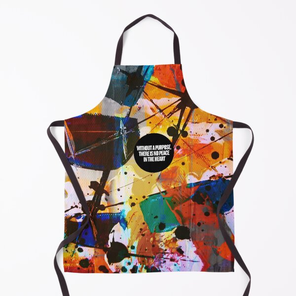Item preview, Colorful City Art with Inspiring Quote – "Without a Purpose, There Is No Peace in the Heart" – Vibrant AI Design designed and sold by knalpot-design.