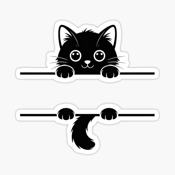 Item preview, Hanging Black Cat designed and sold by MonkiFlipp.