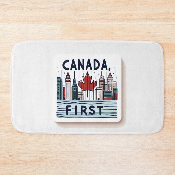 Item preview, Canada First Design – Bold Red on White,  designed and sold by PaintMeWorld.