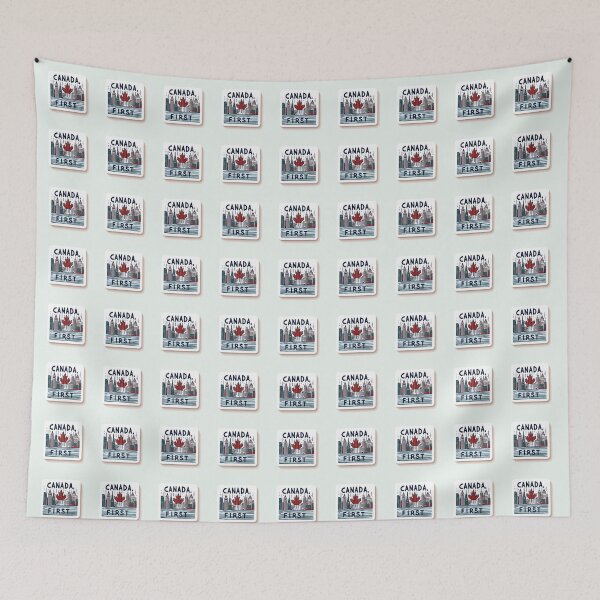 Item preview, Canada First Design – Bold Red on White,  designed and sold by PaintMeWorld.