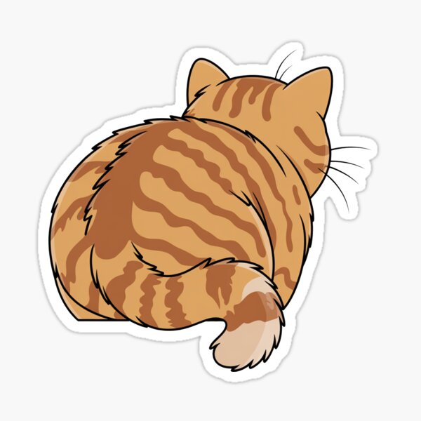 Item preview, Orange Cat Back designed and sold by MonkiFlipp.