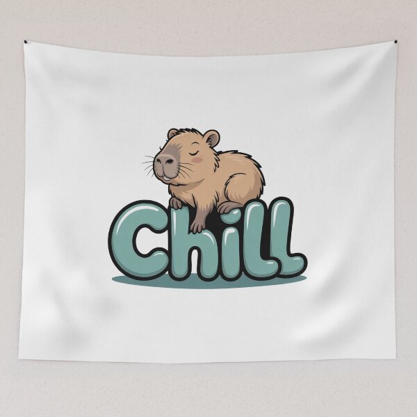Item preview, Chill Capybara designed and sold by MonkiFlipp.