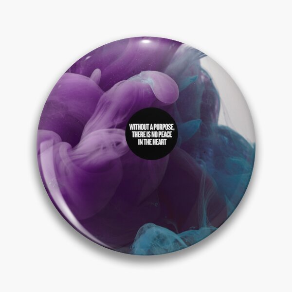 Item preview, Colorful Smoke Liquid Art with Inspirational Motto – “Without a Purpose, There Is No Peace in the Heart” designed and sold by knalpot-design.