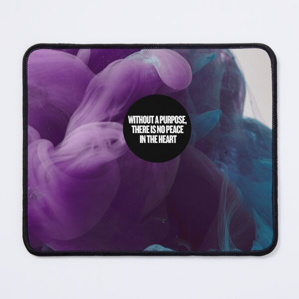 Item preview, Colorful Smoke Liquid Art with Inspirational Motto – “Without a Purpose, There Is No Peace in the Heart” designed and sold by knalpot-design.