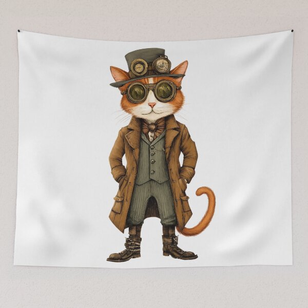 Item preview, Steampunk Cog Cat designed and sold by bapupa.