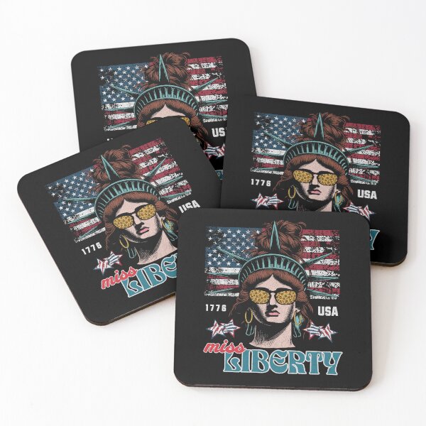 Item preview, Miss Liberty - USA - 4th of July - empowering vintage design designed and sold by TTeamDesigns.