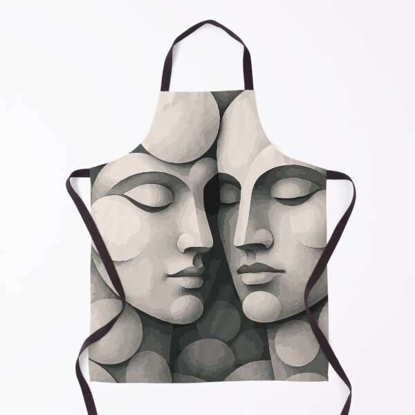 Item preview, Two faces made of round and stone-like shapes designed and sold by EchoOfSilence.