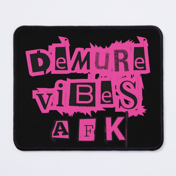 Item preview, Demure Vibes AFK – Hot Pink Slang Typography Aesthetic designed and sold by Artography Designs.