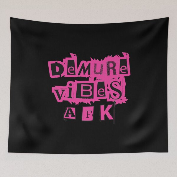Item preview, Demure Vibes AFK – Hot Pink Slang Typography Aesthetic designed and sold by Artography Designs.