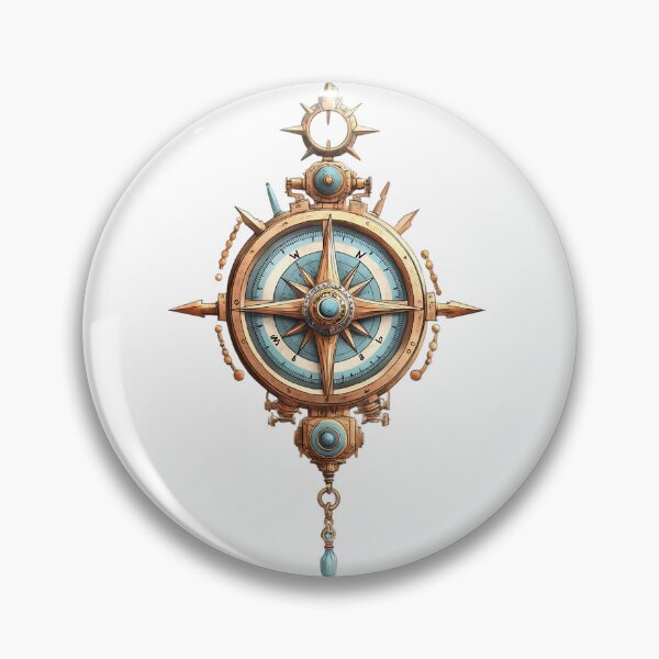 Item preview, Steampunk Brass Compass designed and sold by bapupa.