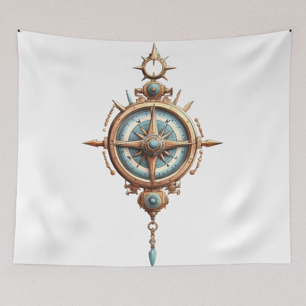 Item preview, Steampunk Brass Compass designed and sold by bapupa.