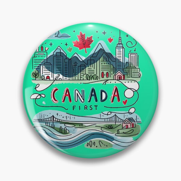 Item preview, Canada First Design – Bold Red on White,  designed and sold by PaintMeWorld.