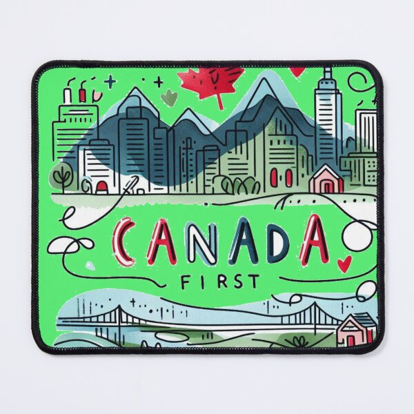 Item preview, Canada First Design – Bold Red on White,  designed and sold by PaintMeWorld.