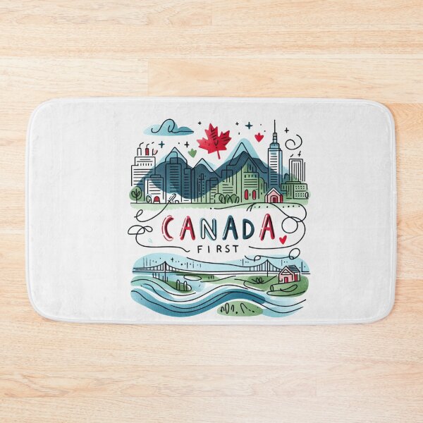 Item preview, Canada First Design – Bold Red on White,  designed and sold by PaintMeWorld.
