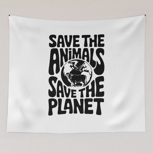 Item preview, Save The Animals Save The Planet designed and sold by MonkiFlipp.