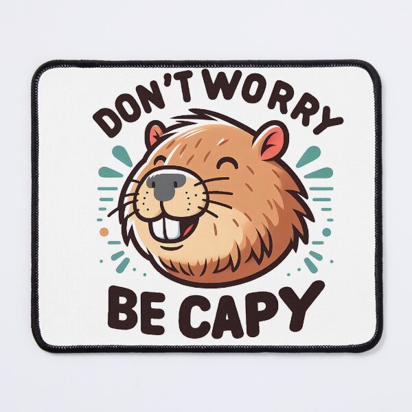Item preview, Don't worry be capy designed and sold by Tiny-Love ⭐⭐⭐⭐⭐.