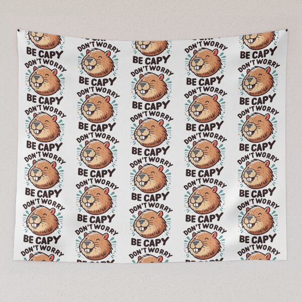 Item preview, Don't worry be capy designed and sold by Tiny-Love ⭐⭐⭐⭐⭐.