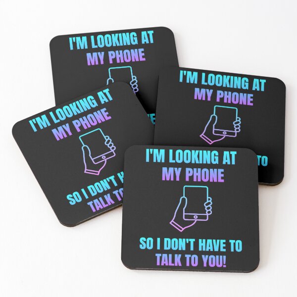 Item preview, I'm Looking at My Phone – Funny Introvert Design designed and sold by Artography Designs.