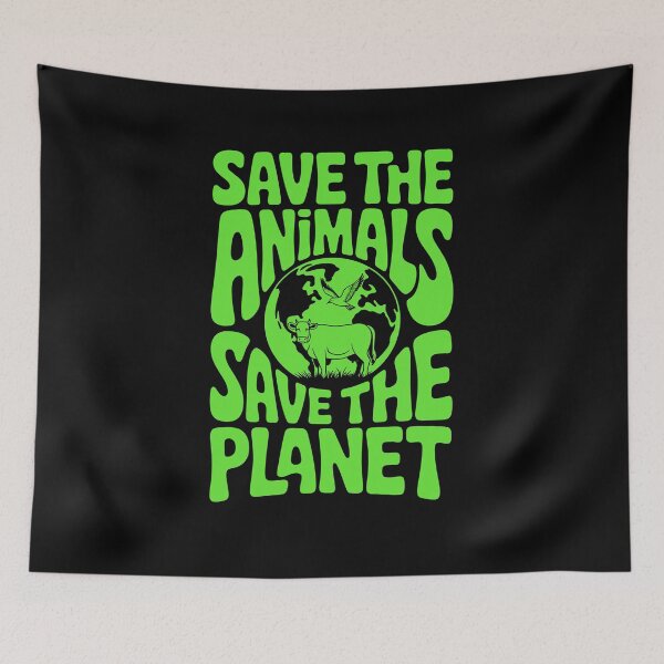 Item preview, Save The Animals Save The Planet designed and sold by MonkiFlipp.