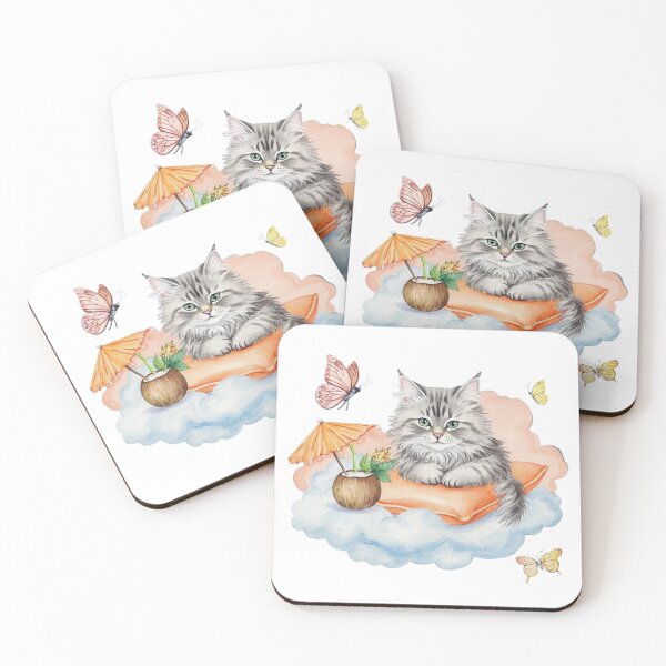 Item preview, Cloud Cat Dreams – Tropical Chillout designed and sold by DscapeDesigns.