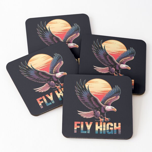 Item preview, Patriotic Bald Eagle Sunset Fly High Shirt designed and sold by Taans-Creation.