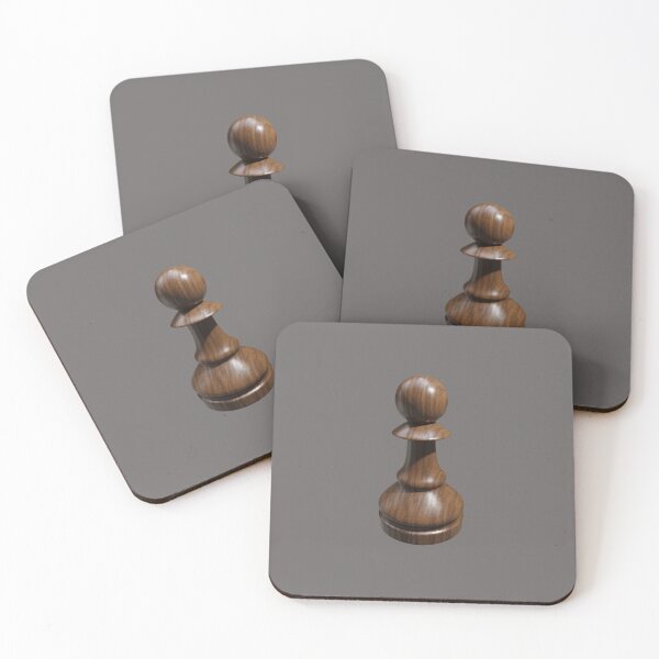 Item preview, Chess pawn black made of wood designed and sold by trepiu.