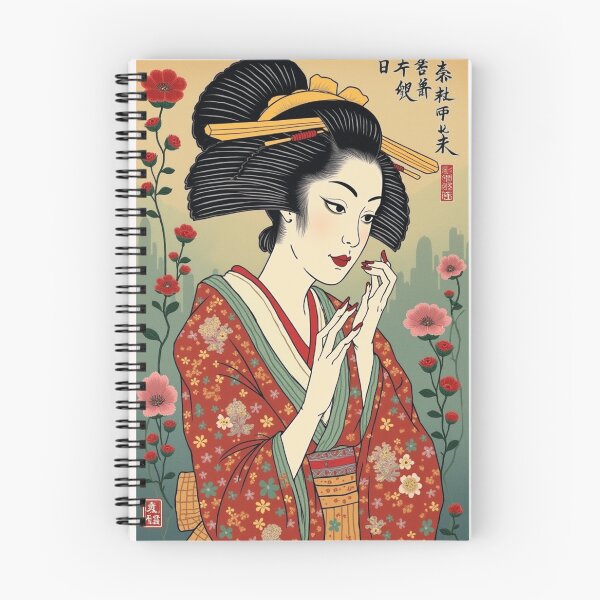 Item preview, Geish old flower kimono lady designed and sold by Atlantico54.