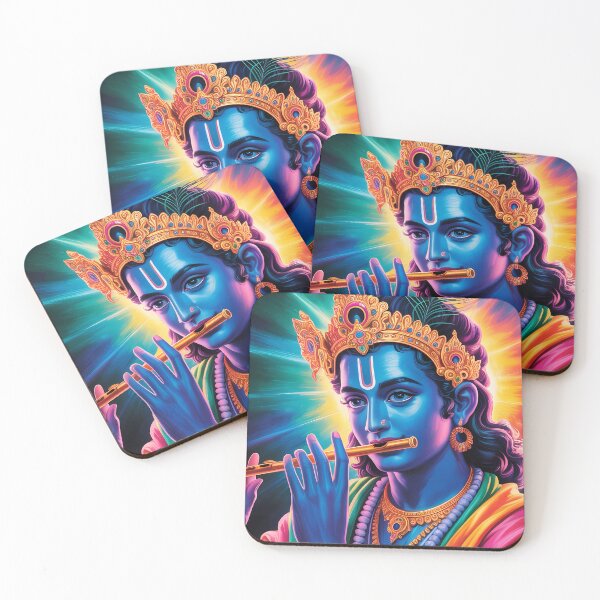 Item preview, Divine Lord Krishna – Ethereal Digital Art designed and sold by Art of Instine.