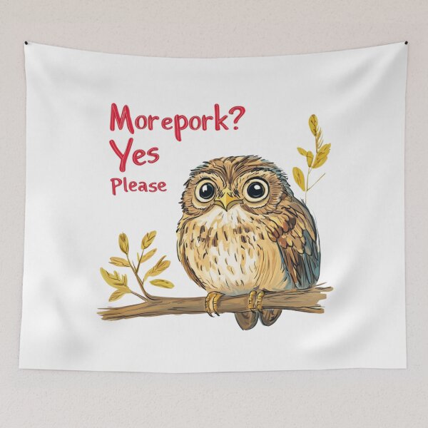 Item preview, The Mighty Morepork designed and sold by Aotearoa-Art-Co.