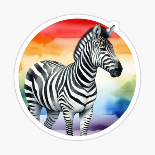 Artikel-Vorschau von Südafrikanische Regenbogenzebra-Kunst, designt und verkauft von Yakhe-Love.