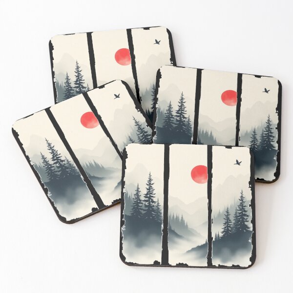 Item preview, Tranquil Misty Landscape designed and sold by Farsky-Fashion.