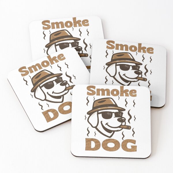 Item preview, Smoke Dog | Cool Cartoon Dog with Cigar and Fedora Hat Design. designed and sold by musabadam2013.