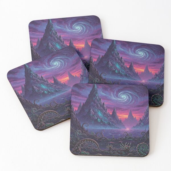 Item preview, Cosmic Lovecraftian Landscape designed and sold by RedHeavenStudio.