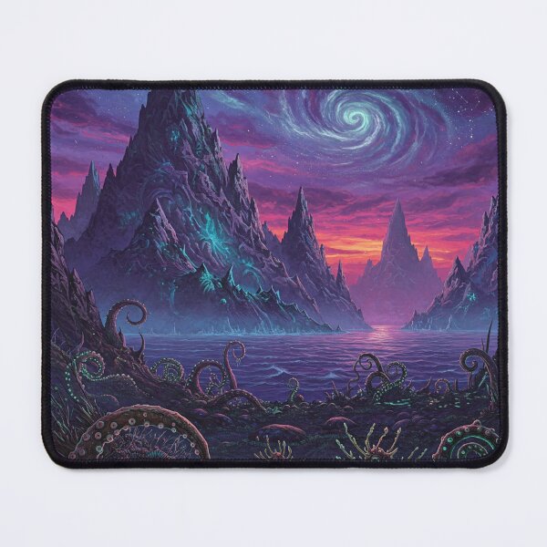 Item preview, Cosmic Lovecraftian Landscape designed and sold by RedHeavenStudio.