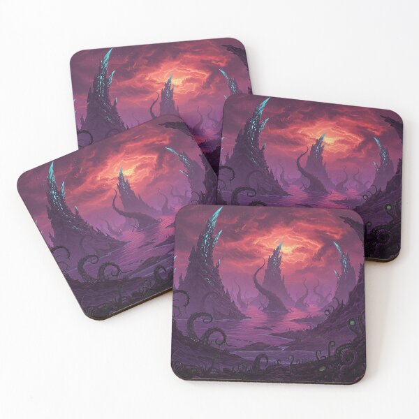 Item preview, Alien Lovecraftian Landscape  designed and sold by RedHeavenStudio.
