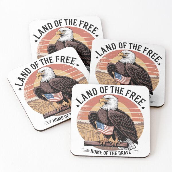 Item preview, Land Of The Free Eagle designed and sold by NicolasGlowArt.