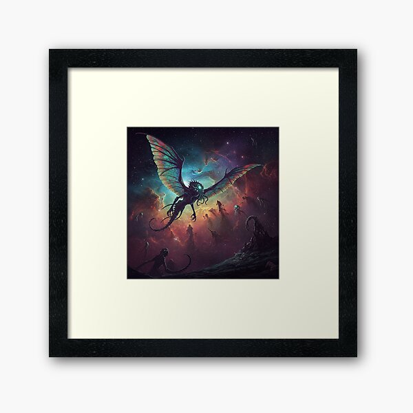 Item preview, Lovecfratian Creature Flying Landscape designed and sold by RedHeavenStudio.