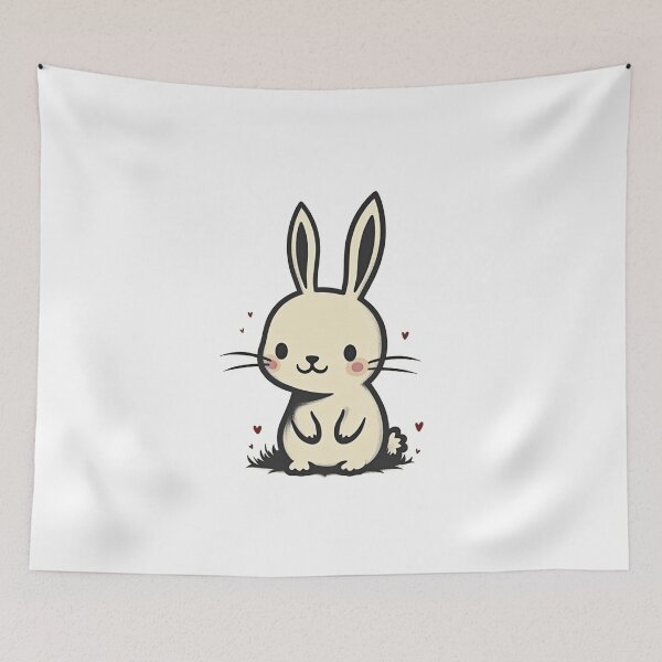 Item preview, Cute rabbit designed and sold by lemurdesigns.