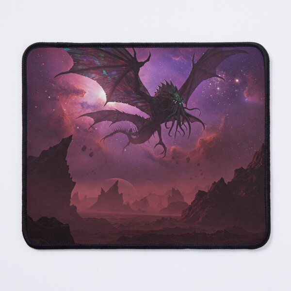 Item preview, Lovecraftian landscape with flying creature designed and sold by RedHeavenStudio.