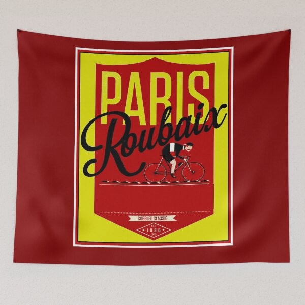 Artikelvorschau, PARIS ROUBAIX: Vintage Kopfsteinpflaster-Radrennen-Druck entworfen und verkauft von posterbobs.