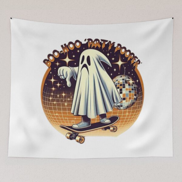 Item preview, Ghost Of Disapproval BOO HOO PARTY POOPER CLASSIC T-SHIRT designed and sold by inkfluenceart.