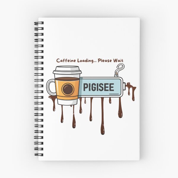 Item preview, Caffeine Loading... Please Wait" – Coffee Progress Bar Design designed and sold by WonderBox.