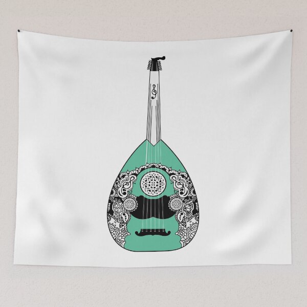 Item preview, Beautiful ARABIC OUD Music INSTRUMENT Art Life Design Gift For Music Addicts and Lovers Boys Girls and Kids designed and sold by saadkh.
