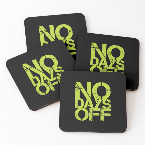 Item preview, Motivational Fitness Quotes | No Days Off designed and sold by typoinspired.