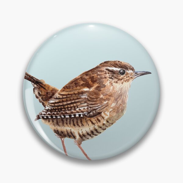 Item preview, Wren bird watercolor designed and sold by EwieEnte.