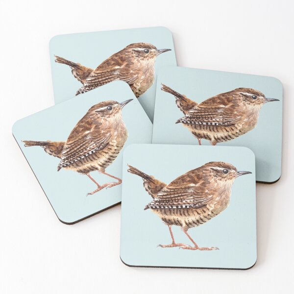 Item preview, Wren bird watercolor designed and sold by EwieEnte.